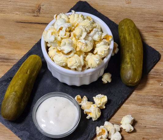 Fried Dill Pickle Popcorn