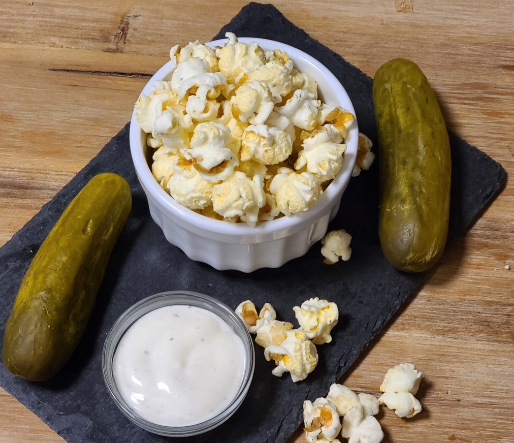 Fried Dill Pickle Popcorn