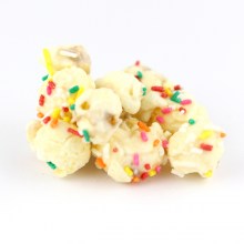 Sweet iced birthday cake popcorn