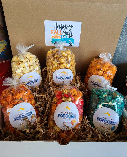Happy Fall Y'all Box Popcorn