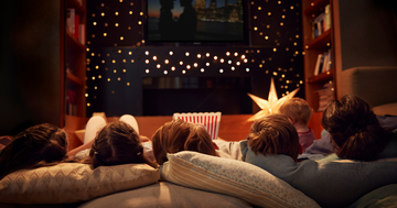 Family Movie Night Popcorn Basket