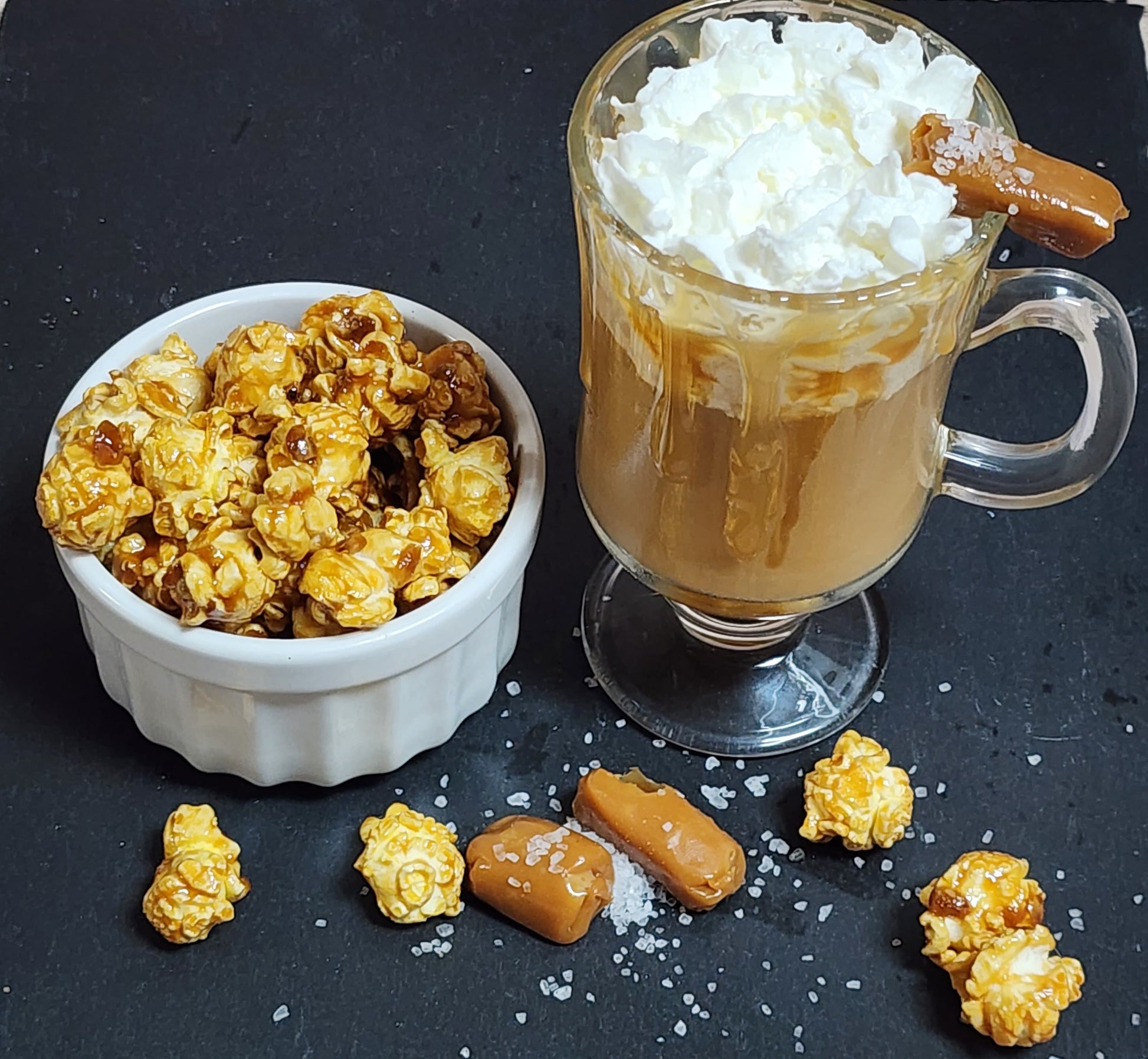 Irish Cream Salted Caramel Popcorn