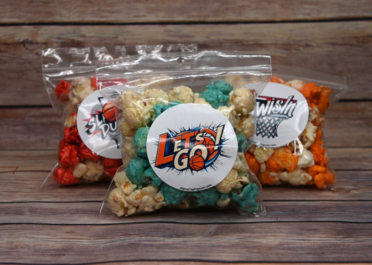 Popcorn Madness Party Favor Pack of 12 - Please specify color, flavor is vanilla.