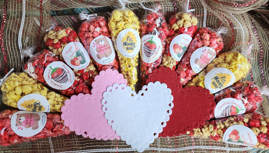 Valentine Popcorn Cones 