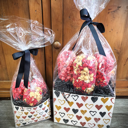 Rustic Hearts Popcorn Gift Boxes